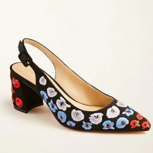 AT Floral slingback heel